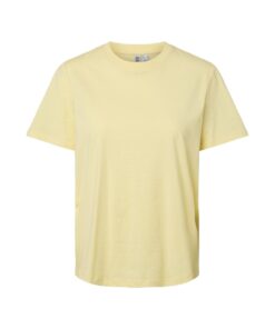 PCRIA SS SOLID TEE FRENCH VANILLA