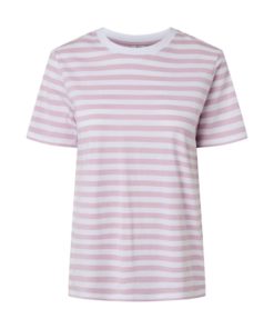 PIECES PCRIA SS TEE STRIPES Vaalealilaraita