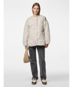 Alternative view of PIECES PCSTELLA QUILTED JACKET SILVER GRAY