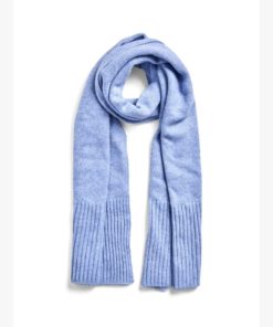 PIECES PCMOCCA LONG SCARF Vaaleansininen