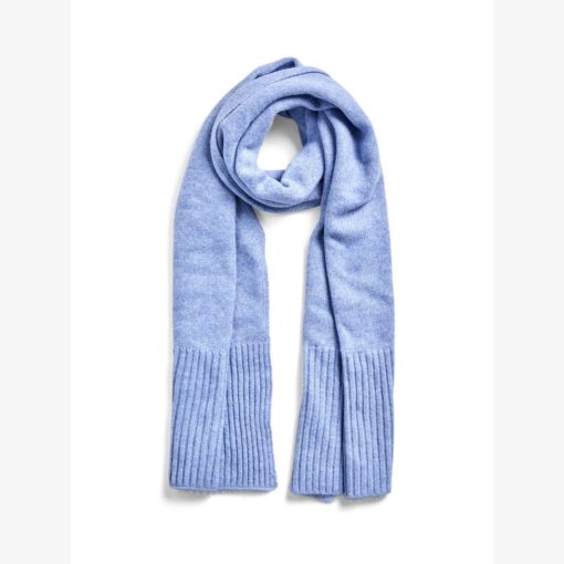 PIECES PCMOCCA LONG SCARF Vaaleansininen