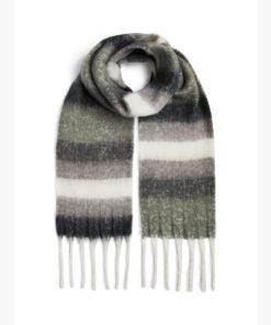 PIECES PCLULU LONG SCARF Vihreä kuosi