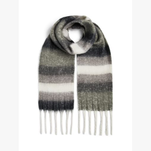 PIECES PCLULU LONG SCARF Vihreä kuosi