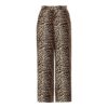 PIECES PCTIFFANY HW WIDE PANTS WNV Ruskea kuosi
