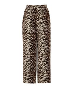 PIECES PCTIFFANY HW WIDE PANTS WNV Ruskea kuosi