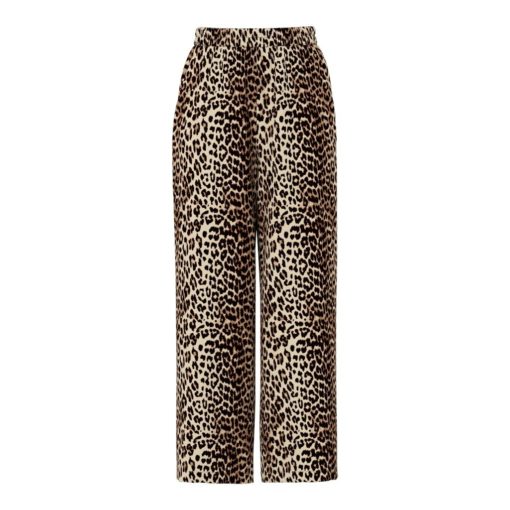 PIECES PCTIFFANY HW WIDE PANTS WNV Ruskea kuosi