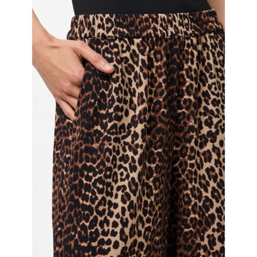 PIECES PCTIFFANY HW WIDE PANTS WNV Ruskea kuosi - Image 5