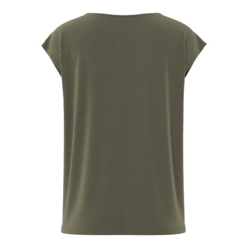 PIECES PCKAMALA LACE V-NECK TEE Havunvihreä - Image 2