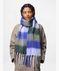 Alternative view of PIECES PCBEA NARROW LONG SCARF Sininen