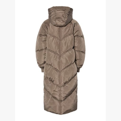 PIECES PCJOLIE LONG PUFFER JACKET MOREL - Image 3