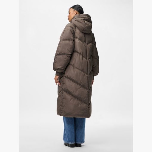 PIECES PCJOLIE LONG PUFFER JACKET MOREL - Image 4