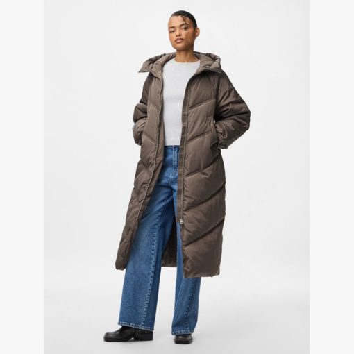 PIECES PCJOLIE LONG PUFFER JACKET MOREL - Image 2