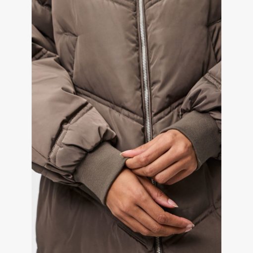 PIECES PCJOLIE LONG PUFFER JACKET MOREL - Image 8