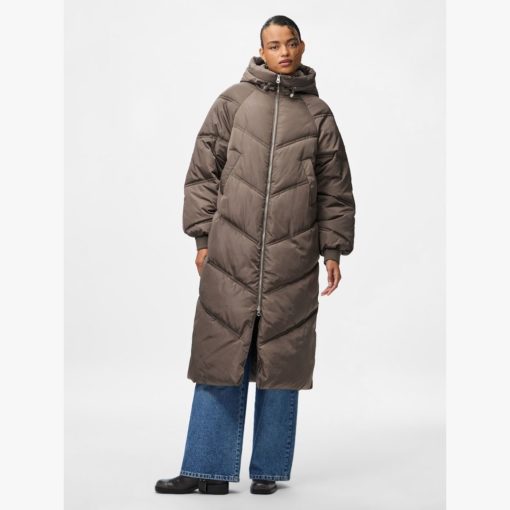 PIECES PCJOLIE LONG PUFFER JACKET MOREL - Image 6