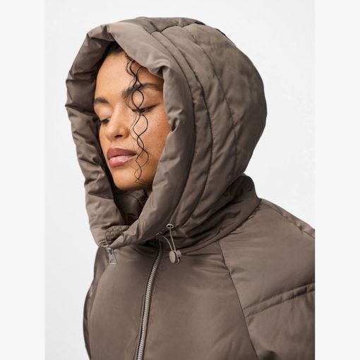 PIECES PCJOLIE LONG PUFFER JACKET MOREL - Image 5