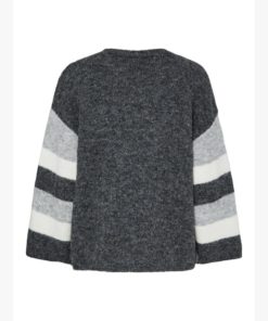 Alternative view of PIECES PCJESSA LS O-NECK KNIT Harmaa