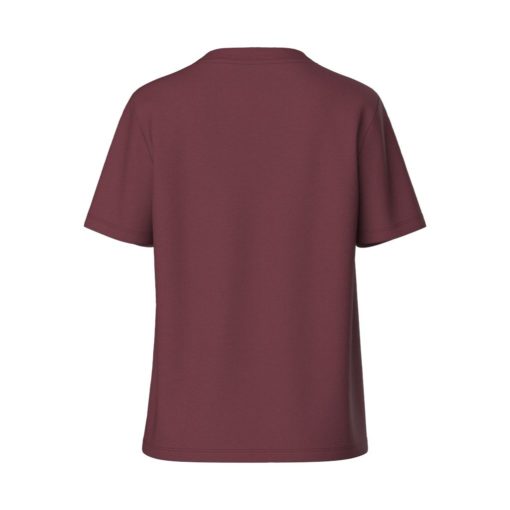 PIECES PCPIA SS SOLID EMB TEE Viininpunainen - Image 2