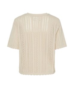 Alternative view of PIECES PCNUKA SS O-NECK KNIT CARDIGAN Beige