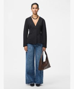 Alternative view of PIECES PCKAMIL LS FITTED BLAZER Musta