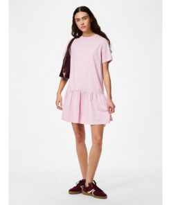 Alternative view of PIECES PCDISSO SS O-NECK DRESS Rosa
