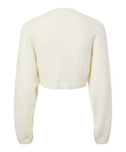 Alternative view of PIECES PCMAIKEN LS KNIT BOLERO Luonnonvalkoinen