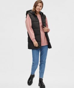 PIECES TIKKILIIVI PCBEE NEW PUFFER VEST Musta • Caraeura