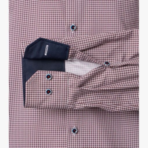 VENTI KUVIOPAITA 1/1 MODERN FIT Punainen kuosi - Image 3
