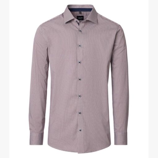 VENTI KUVIOPAITA 1/1 MODERN FIT Punainen kuosi