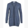 VILA VIRIL L/S OPEN LYHYT NEULETAKKI VINTAGE INDIGO