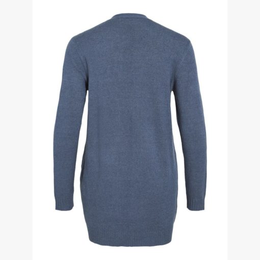 VILA VIRIL L/S OPEN LYHYT NEULETAKKI VINTAGE INDIGO - Image 6