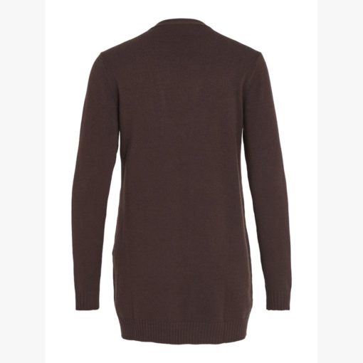VILA VIRIL L/S OPEN NEULETAKKI COFFEE BEAN - Image 7