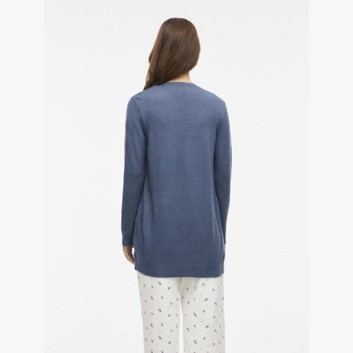 VILA VIRIL L/S OPEN LYHYT NEULETAKKI VINTAGE INDIGO - Image 5