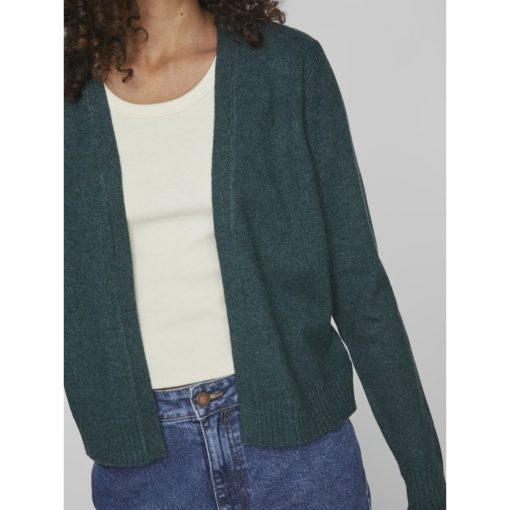 VILA VIRIL SHORT L/S KNIT CARDIGAN PONDEROSA PINE - Image 4