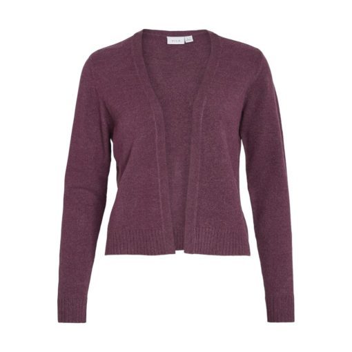 VILA VIRIL SHORT L/S KNIT CARDIGAN FIG