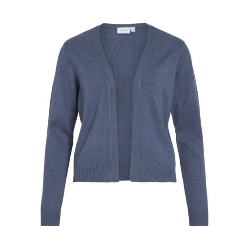 VILA VIRIL SHORT L/S KNIT CARDIGAN VINTAGE INDIGO