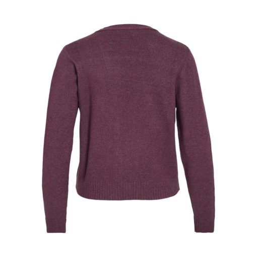VILA VIRIL SHORT L/S KNIT CARDIGAN FIG - Image 6