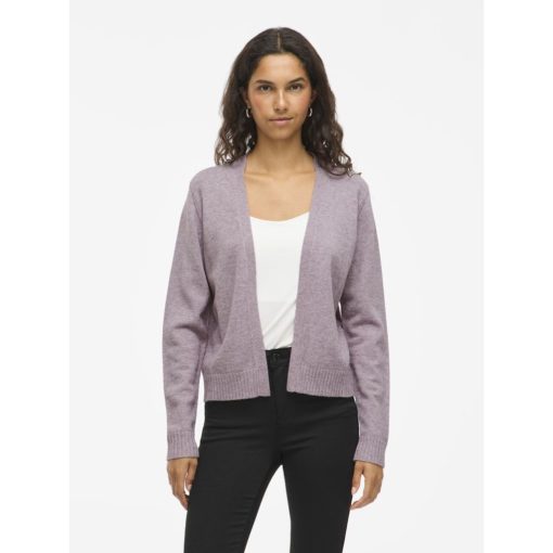 VILA VIRIL SHORT L/S KNIT CARDIGAN TOADSTOOL - Image 2