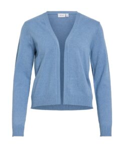 VILA VIRIL SHORT L/S KNIT CARDIGAN BLUE SHADOW