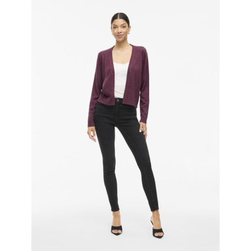 VILA VIRIL SHORT L/S KNIT CARDIGAN FIG - Image 3
