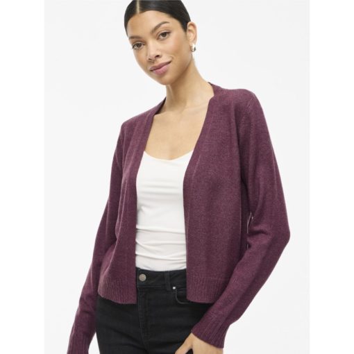 VILA VIRIL SHORT L/S KNIT CARDIGAN FIG - Image 2