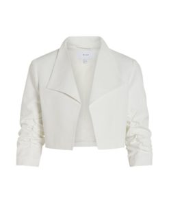 VILA VIHER BIN CROPPED BLAZER Luonnonvalkoinen