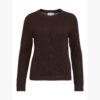 VILA VIDALO O-NECK L/S KNIT COFFEE BEAN