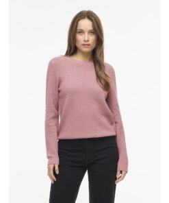 Alternative view of VILA VIDALO O-NECK L/S KNIT NOSTALGIA ROSE