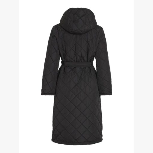 VILA VIKANTE QUILTED L/S COAT Musta - Image 7