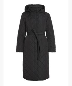 VILA VIKANTE QUILTED L/S COAT Musta
