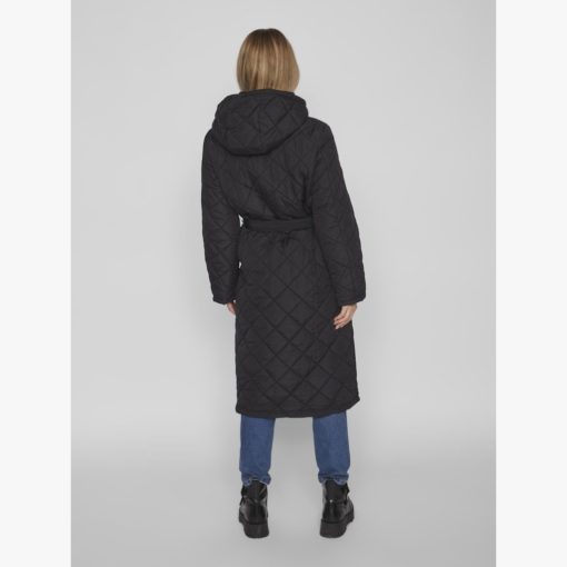 VILA VIKANTE QUILTED L/S COAT Musta - Image 5