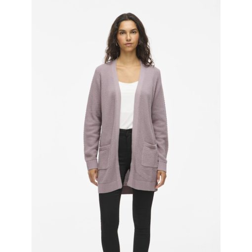 VILA VIDALO L/S KNIT CARDIGAN TOADSTOOL - Image 5