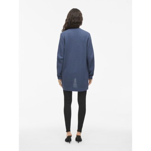 VILA VIDALO L/S KNIT CARDIGAN VINTAGE INDIGO - Image 4