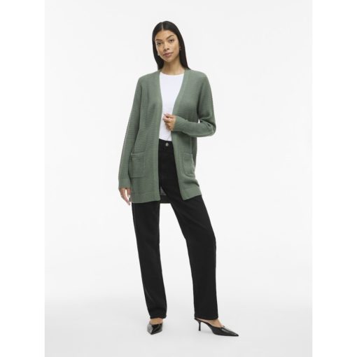 VILA VIDALO L/S KNIT CARDIGAN LAUREL WREATH - Image 4