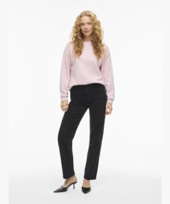 Alternative view of VILA VISANDY L/S SWEAT TOP CHERRY BLOSSOM